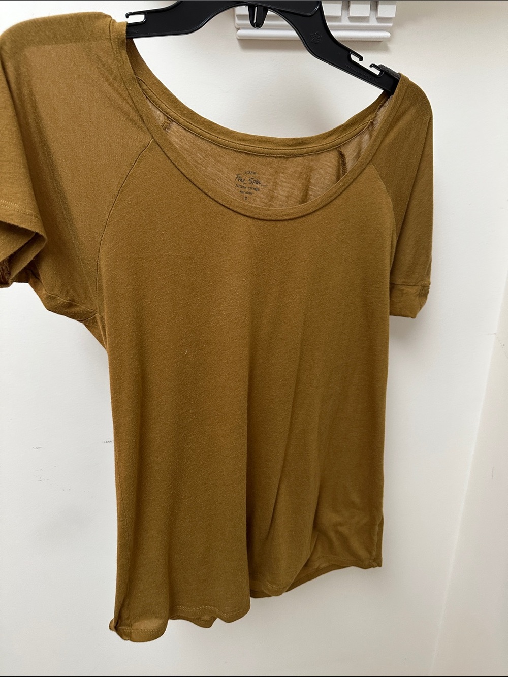 J. Crew Short Sleeve Scoop Neck Top in Olive